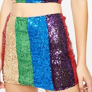 🌈 Bear Dance ✧ RETRO BRILLIANCE SEQUIN SKIRT